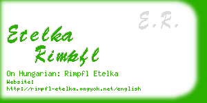 etelka rimpfl business card